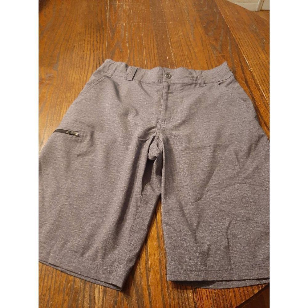 Boys Size 12 ZeroXposur Performance Mid Heather Grey Shorts Adjustable Waist